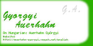 gyorgyi auerhahn business card